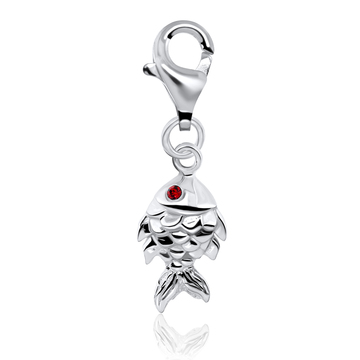Fish Shape Silver Charms CH-66